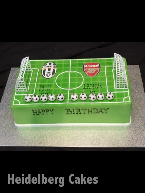 Football Birthday Cake With Name Football Birthday Cake With Name