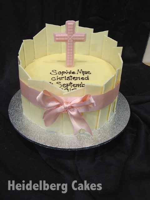 Christening Cake Girl 29 - Heidelberg Cakes